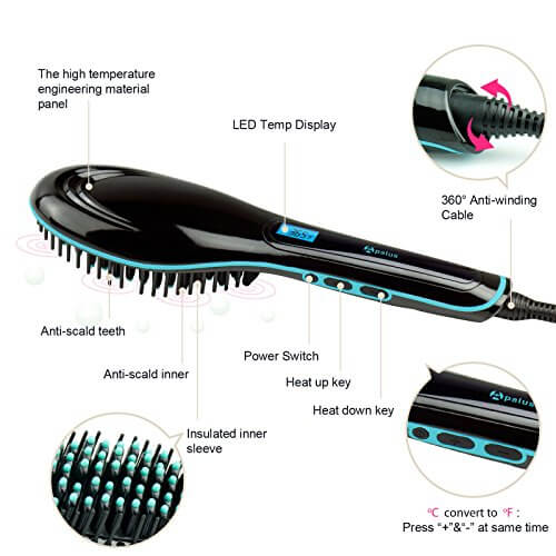 Apalus brush hair straightener price on sale