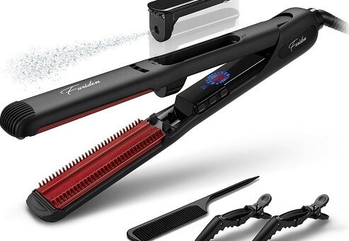 Furiden Professional Ceramic Dual Voltage Steam Hair Straightener